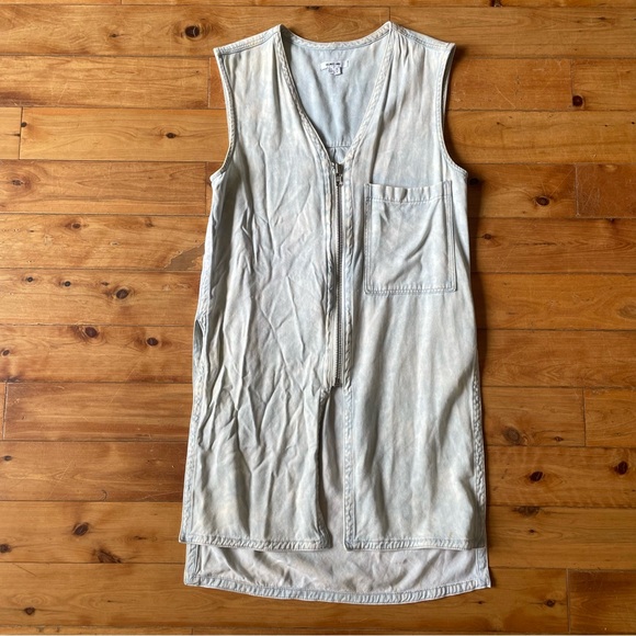 HELMUT LANG DENIM ZIP UP TOP (S) - Picture 1 of 5
